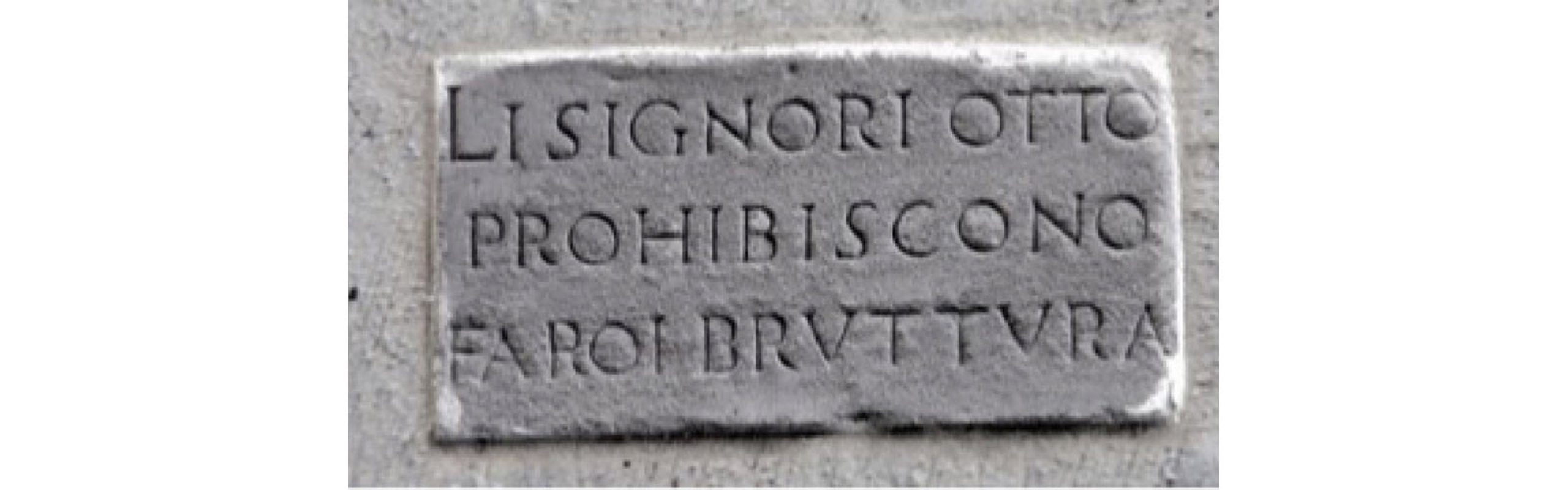 The writing on the walls: inscriptions in the streets of Florence